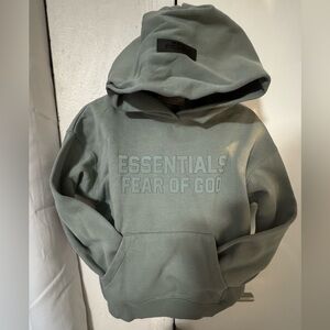 Essentials Kids Hoodie - Sage Green